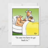 おもしろい医学校卒業党招待状 招待状 (正面)