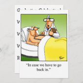 おもしろい医学校卒業党招待状 招待状 (正面/裏面)