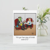 おもしろい医学校卒業党招待状 招待状 (スタンド正面)