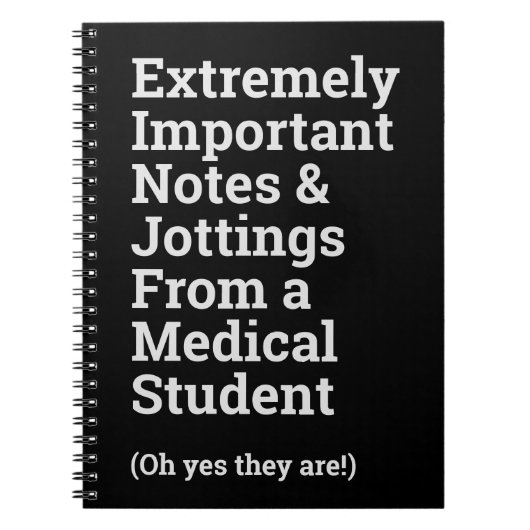 おもしろい医学生 ノートブック (正面)