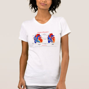 おもしろい医学生Tee-on theハート Tシャツ