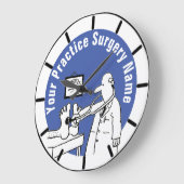 おもしろい医師聴診器専門医 ラージ壁時計 (傾斜)