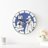 おもしろい医師聴診器専門医 ラージ壁時計 (ホーム)