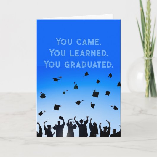 おもしろい卒業おめでとうカード カード (正面)