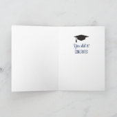 おもしろい卒業おめでとうカード カード (内部)