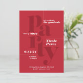 おもしろい卒業パーティクラス2022招待状 案内状 (スタンド正面)