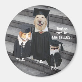 おもしろい卒業犬 マグネット