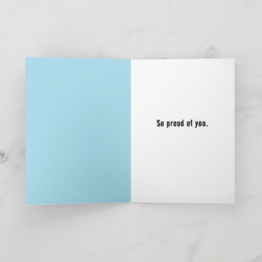 おもしろい卒業猫 カード (内部)