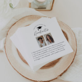 おもしろい卒業生に関する事実 スタンダードカクテルナプキン