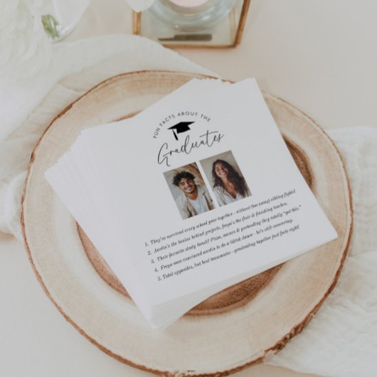 おもしろい卒業生に関する事実 スタンダードカクテルナプキン