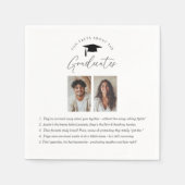 おもしろい卒業生に関する事実 スタンダードカクテルナプキン (正面)