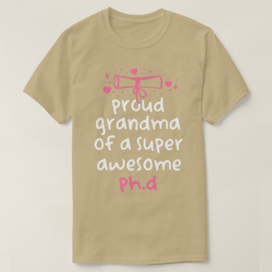 おもしろい卒業誇りを持ったおばあちゃんすごい Tシャツ (デザイン正面)