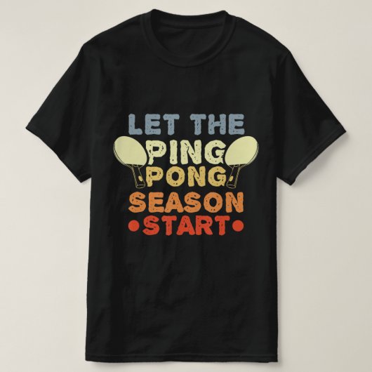 おもしろい卓球引用文ジャージー卓球選手 Tシャツ (デザイン正面)