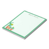 おもしろい南西部ポットサボテンの花カスタム咲き ノートパッド (回転)