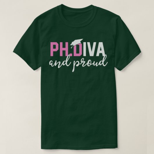 おもしろい博士後期課程の大学院生ギフトティーズ博士後期課程のDivaと Tシャツ (デザイン正面)