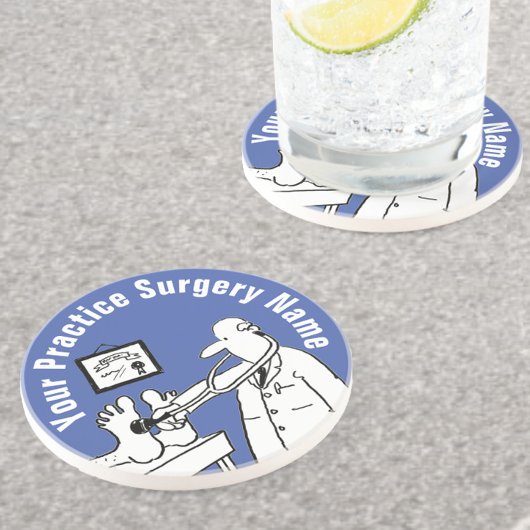 おもしろい博士(聴診器コースター) コースター