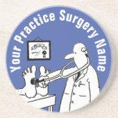 おもしろい博士(聴診器コースター) コースター (正面)