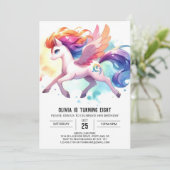 おもしろい印刷可能な馬誕生日 招待状 (スタンド正面)