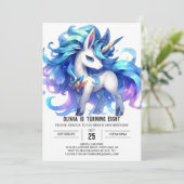 おもしろい印刷可能な馬誕生日 招待状 (スタンド正面)