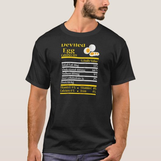 おもしろい卵の栄養の事実感謝Chr Tシャツ (正面)