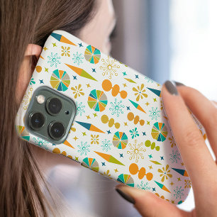 おもしろい原子時代レトロシェイプスターバストミッドセンチュリー iPhone 16ケース