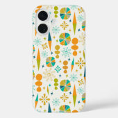おもしろい原子時代レトロシェイプスターバストミッドセンチュリー Case-Mate iPhoneケース (裏面)