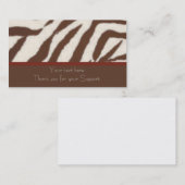 おもしろい及びお洒落なアニマルプリントの名刺 名刺 (正面/裏面)