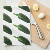 おもしろい及びぴりっとするハラペーニョのコショウ キッチンタオル (四つ折り)