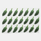 おもしろい及びぴりっとするハラペーニョのコショウ キッチンタオル (横)