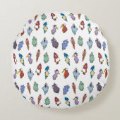 おもしろい及びカラフル装飾品 ラウンドクッション (正面)