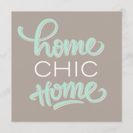 おもしろい及びシックな引っ越し祝いパーティーのパーティの招待状 招待状