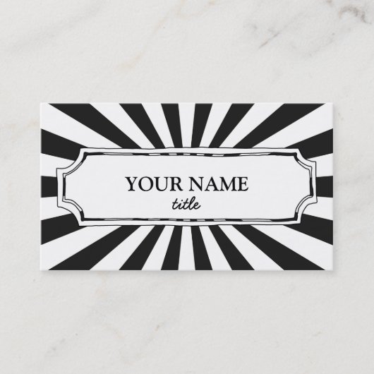 おもしろい及びモダンな名刺 名刺 (正面)