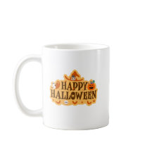 おもしろい及び不気味ハッピーハローウィンシールデザイン