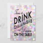 おもしろい及び気のあるそぶりをしたなバチェロレッテ 招待状 (正面)