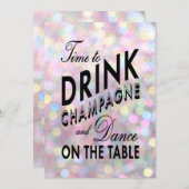 おもしろい及び気のあるそぶりをしたなバチェロレッテ 招待状 (正面/裏面)