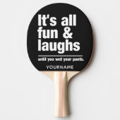 おもしろい及び笑いカスタムな色の卓球ラケット 卓球ラケット (正面)