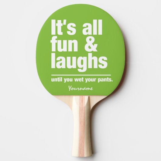 おもしろい及び笑いカスタムな色の卓球ラケット 卓球ラケット (裏面)