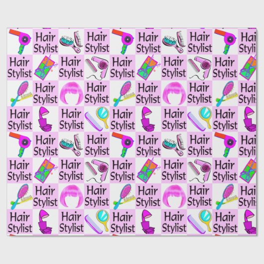 おもしろい及び素晴らしい美容師 ラッピングペーパー (フラット)