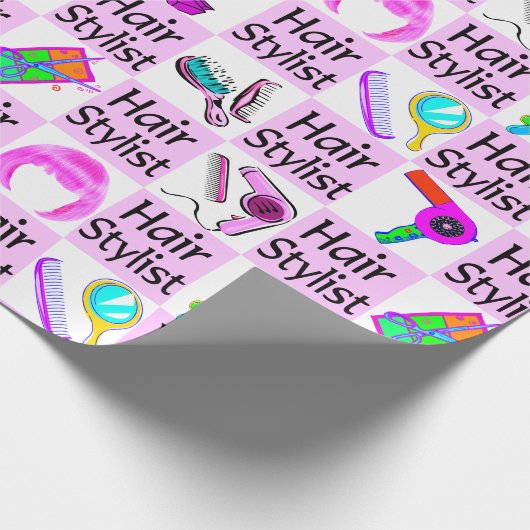 おもしろい及び素晴らしい美容師 ラッピングペーパー (角)