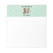 おもしろい友モー達パーソナライズされた最高の ノートパッド (正面)