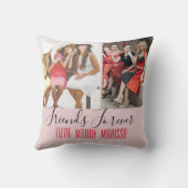 おもしろい友情カスタマイズ写真 クッション (裏面)