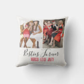 おもしろい友情カスタマイズ写真 クッション (裏面)