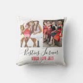 おもしろい友情カスタマイズ写真 クッション (正面)