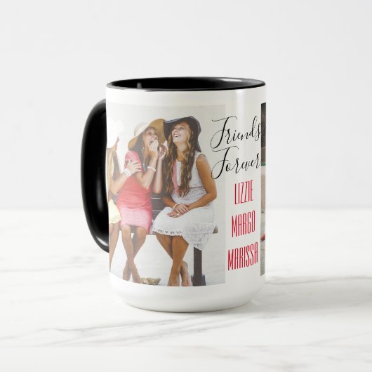 おもしろい友情カスタマイズ写真 マグカップ (正面左)