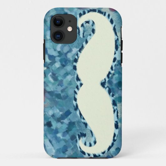 おもしろい口ひげ絵画抽象芸術5 Case-Mate iPhoneケース (裏面)