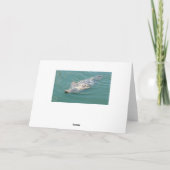 おもしろい可愛いシ恋しく思ールYouことわざHello Card カード (裏面)