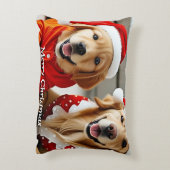 おもしろい可愛い家族のモダンクリスマス装飾用クッション アクセントクッション (裏面(縦))