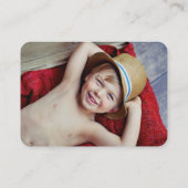 おもしろい可愛い漫画カラフル獅子のプロフィール写真 コーリングカード (裏面)