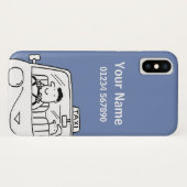 おもしろい名タクシー運転手テーマ Case-Mate iPhoneケース (裏面(横))