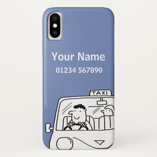 おもしろい名タクシー運転手テーマ Case-Mate iPhoneケース (裏面)